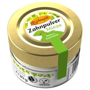 Zahnpulver Minze im Glas (plastikfrei)