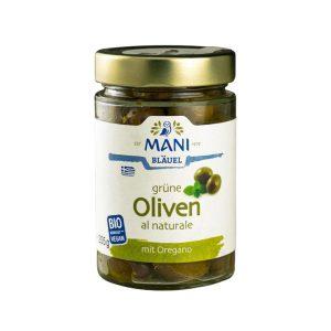 Grüne Oliven al naturale